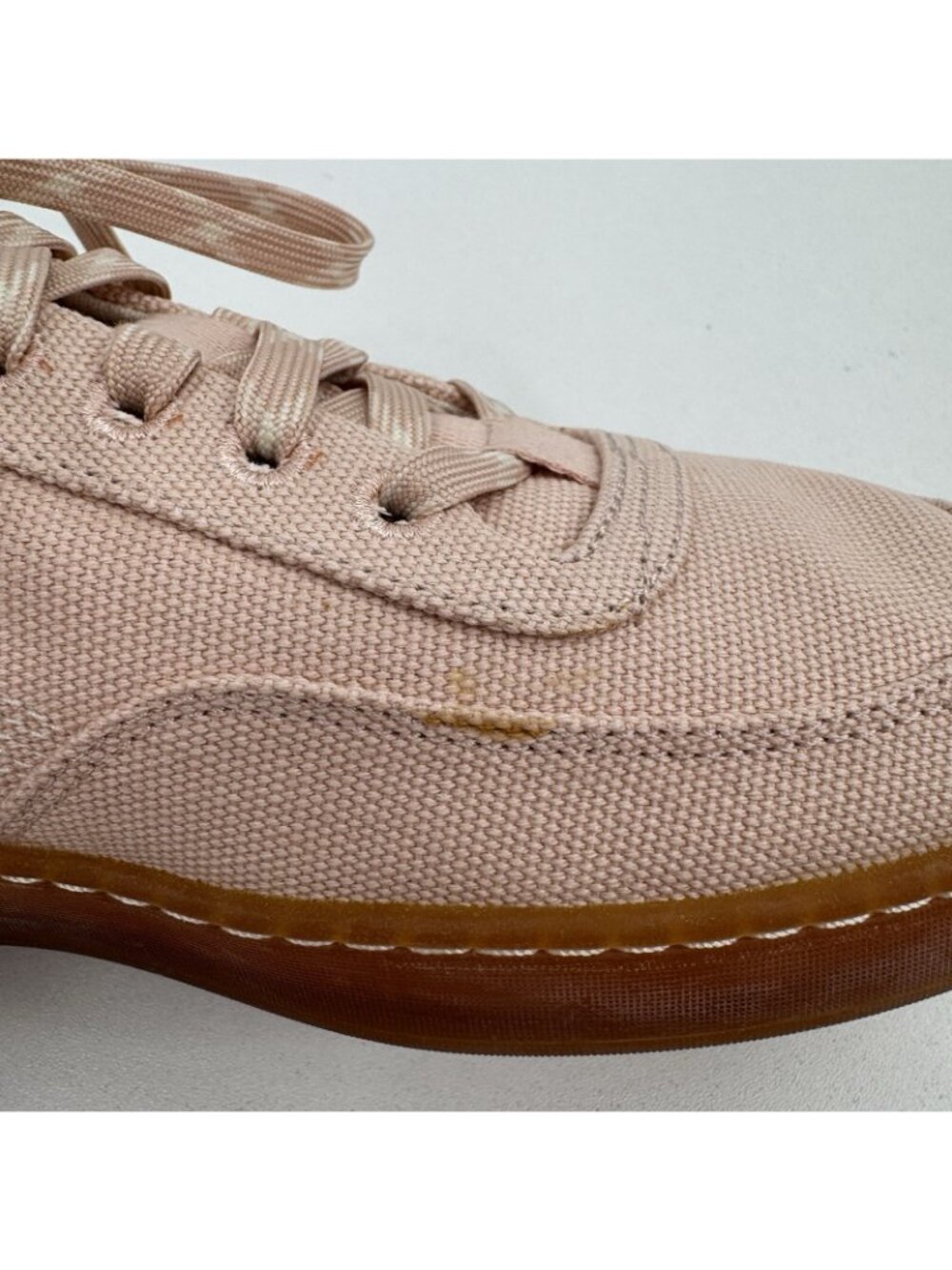 Everlane Tread Bare Sneaker size 10 Women's in Pink Canvas Classic Lace-up Shoes - Picture 4 of 10